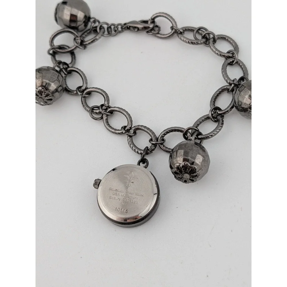 Cannes Charm Braclet Watch 22mm Case Silver Link 7.25